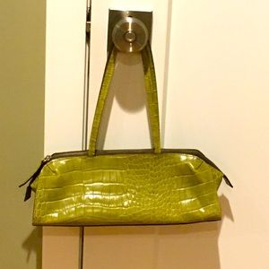 Club Monaco stamped leather bag